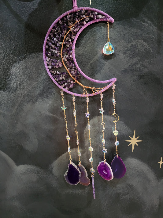 Amethyst Stone Tree of Life Wall Hanging