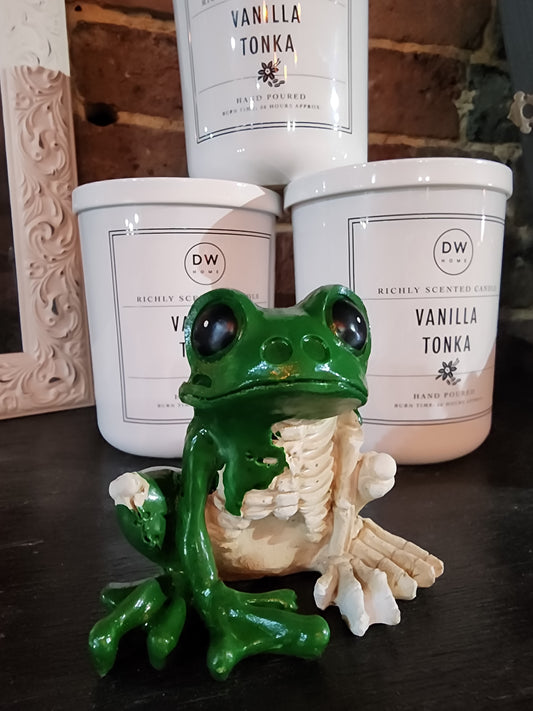 Skeleton Frog Figurine