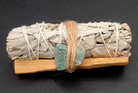 Sage Bundle - Green Aventurine Crystal