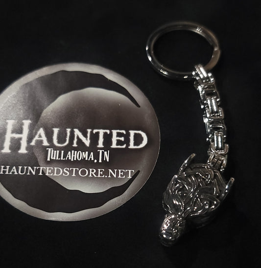 Wolf Head Heavy Key Chain-Stainless Steel