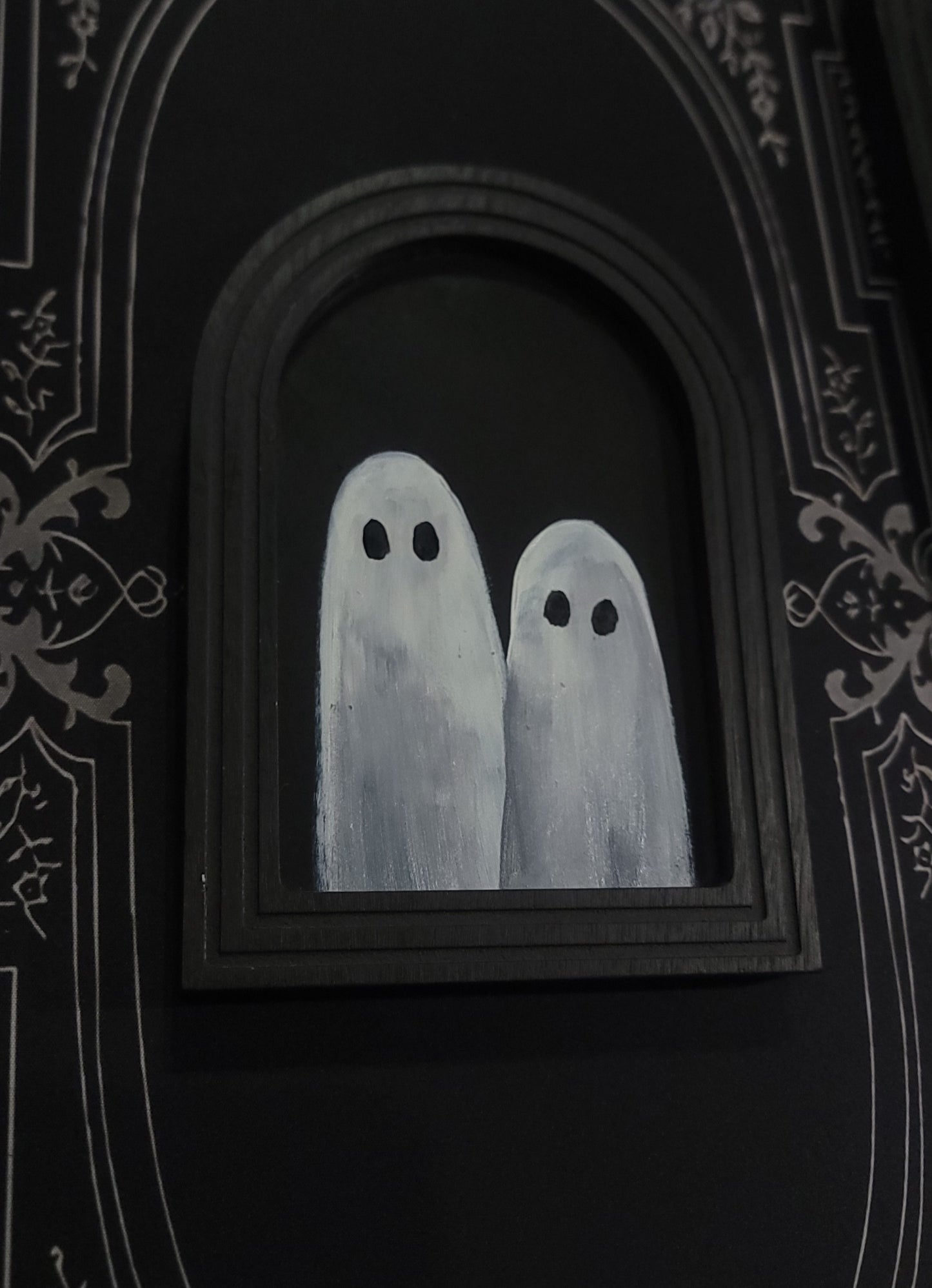 Handmade Mini Ghost paintings by HKR