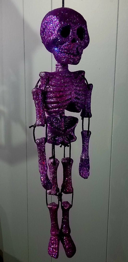 Vintage Sparkly Skeleton hanging Home Decor