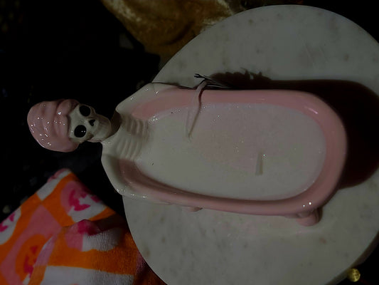 Boo-Tiful Skeleton Bathing Beauty Whimsigoth Candle