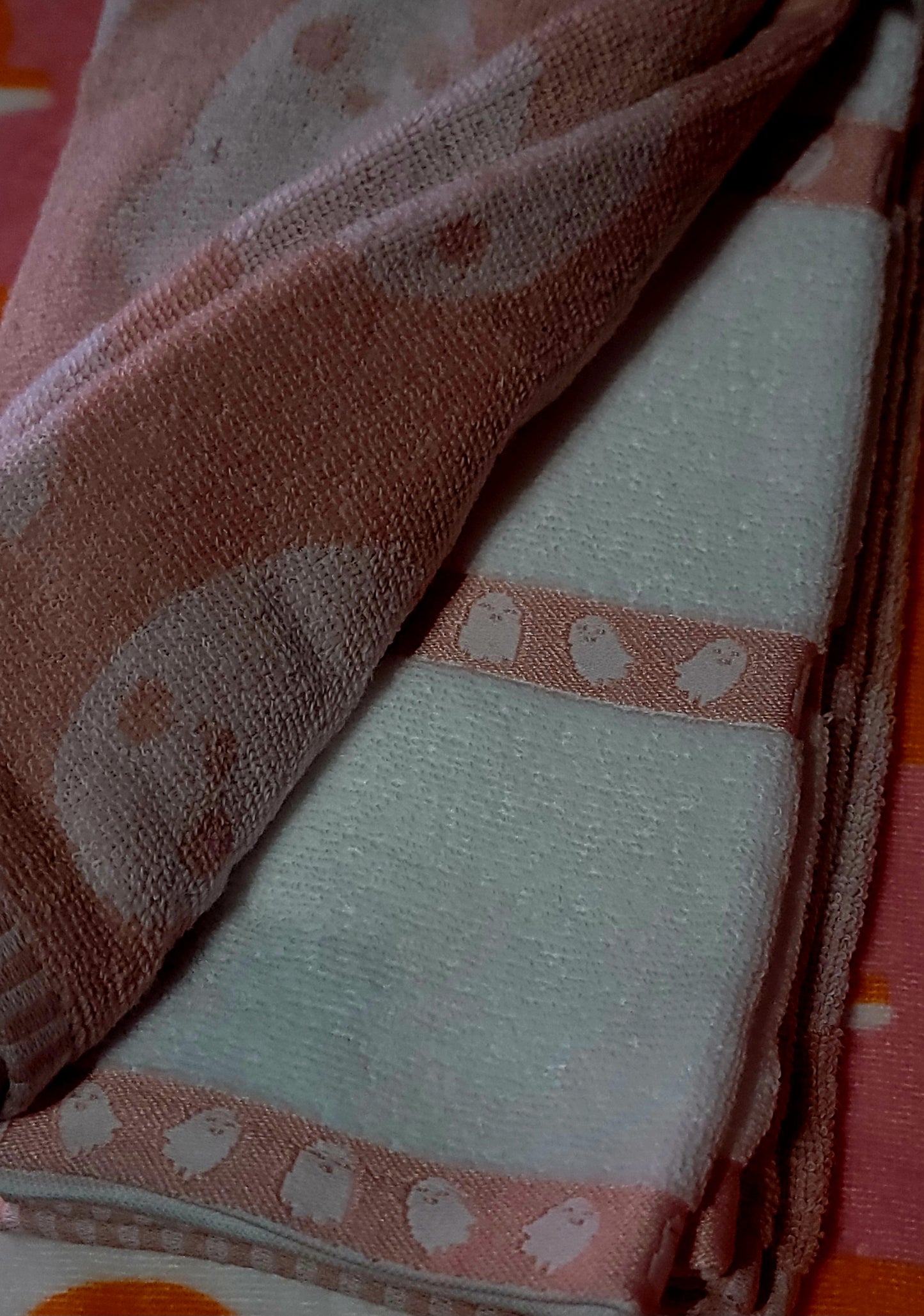 Pink Ghost Summerween Kitchen Towels Set of 3