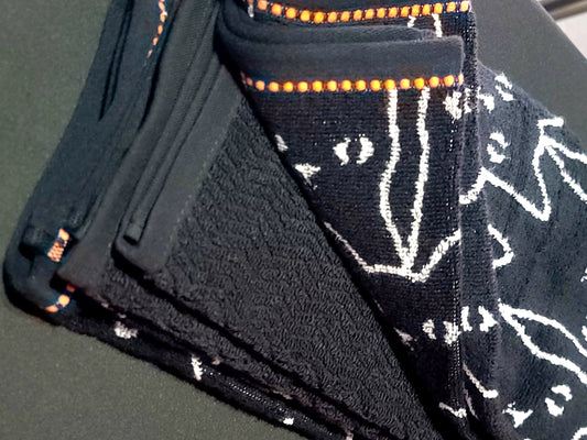 Black Cat Face Kitchen Towels Set of 3