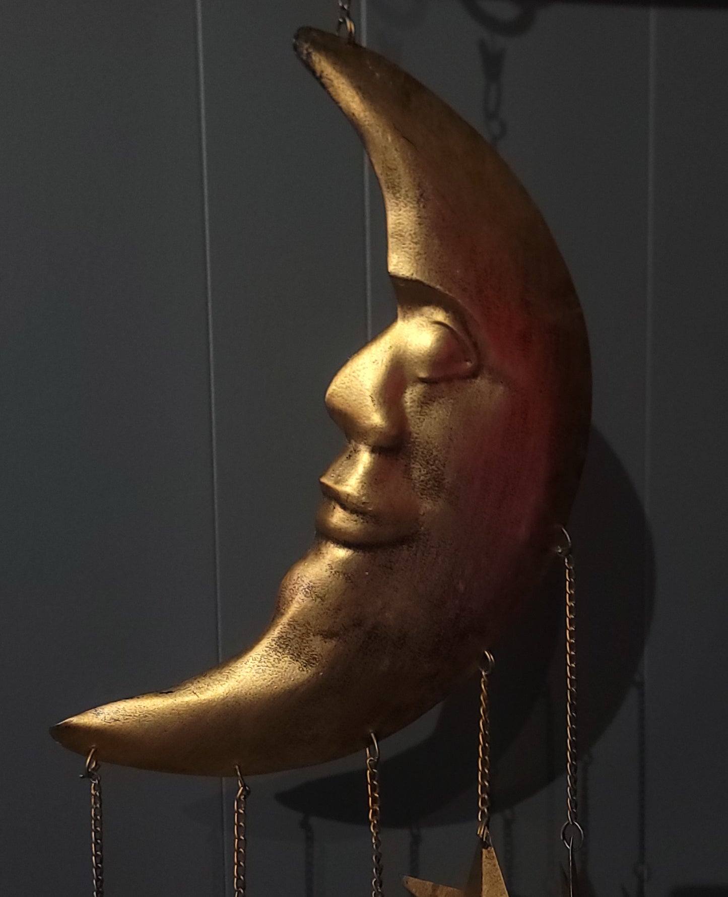 Sun, Moon and stars metal hanging wall art