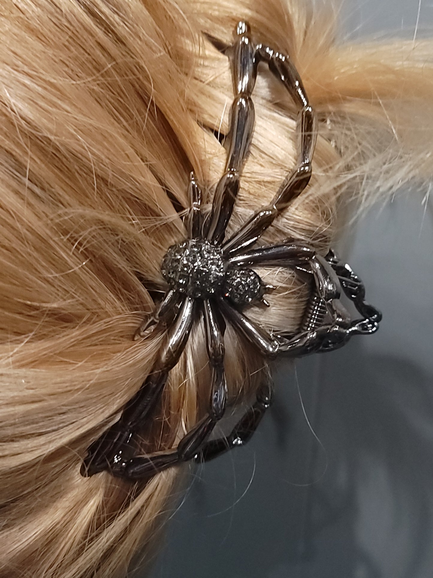 Sparkly Gem Spider Hair Clip