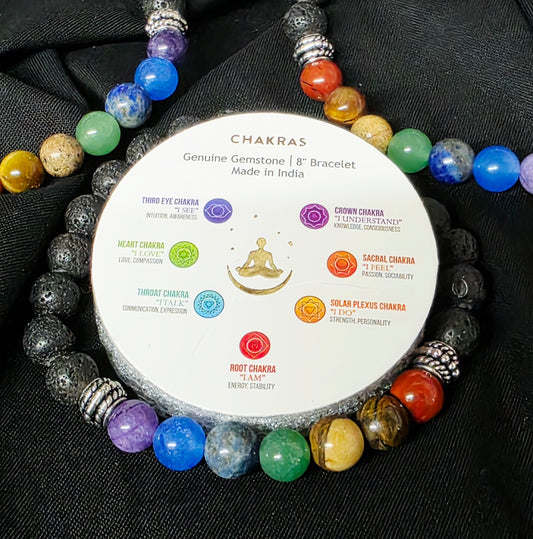 Chakra stone bracelet