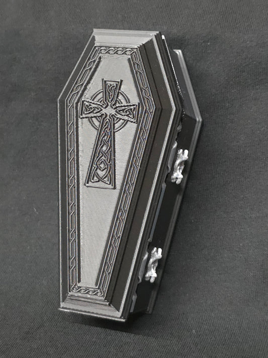 Coffin Jewelry Ring Holder Trinket Box