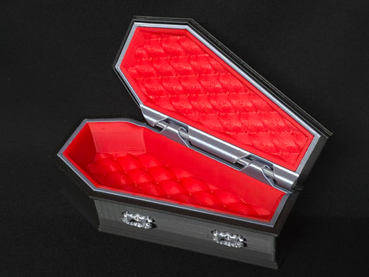 Coffin Jewelry Ring Holder Trinket Box