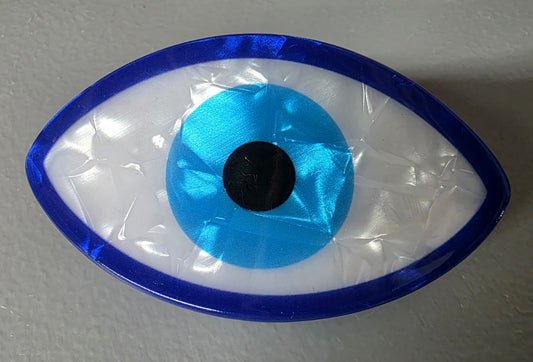 Evil Eye Large Hair Clip