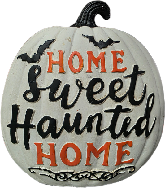CLEARANCE Halloween Pumpkin (home sweet haunted home)