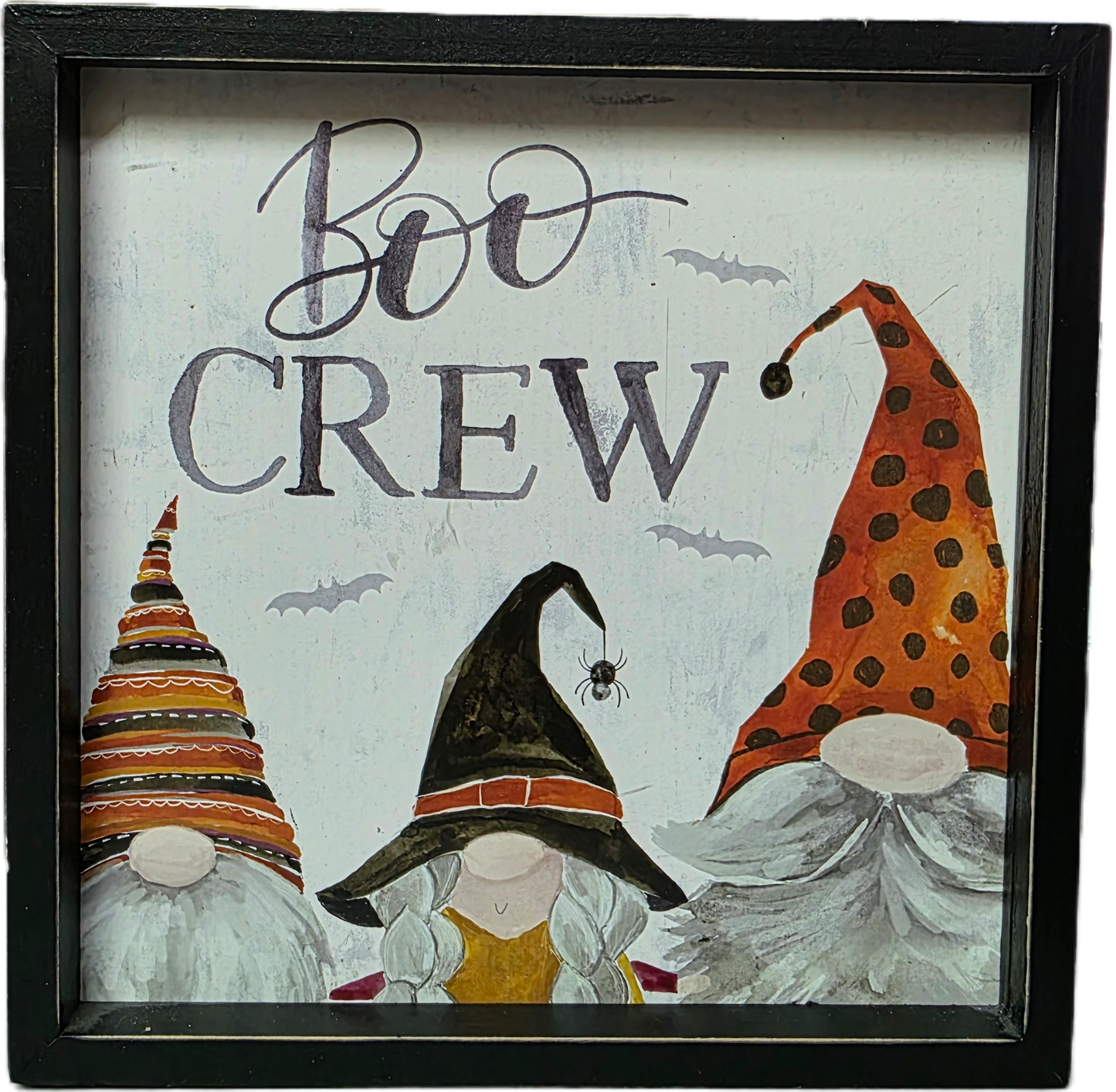 BOO Crew Gnome Wood Sign