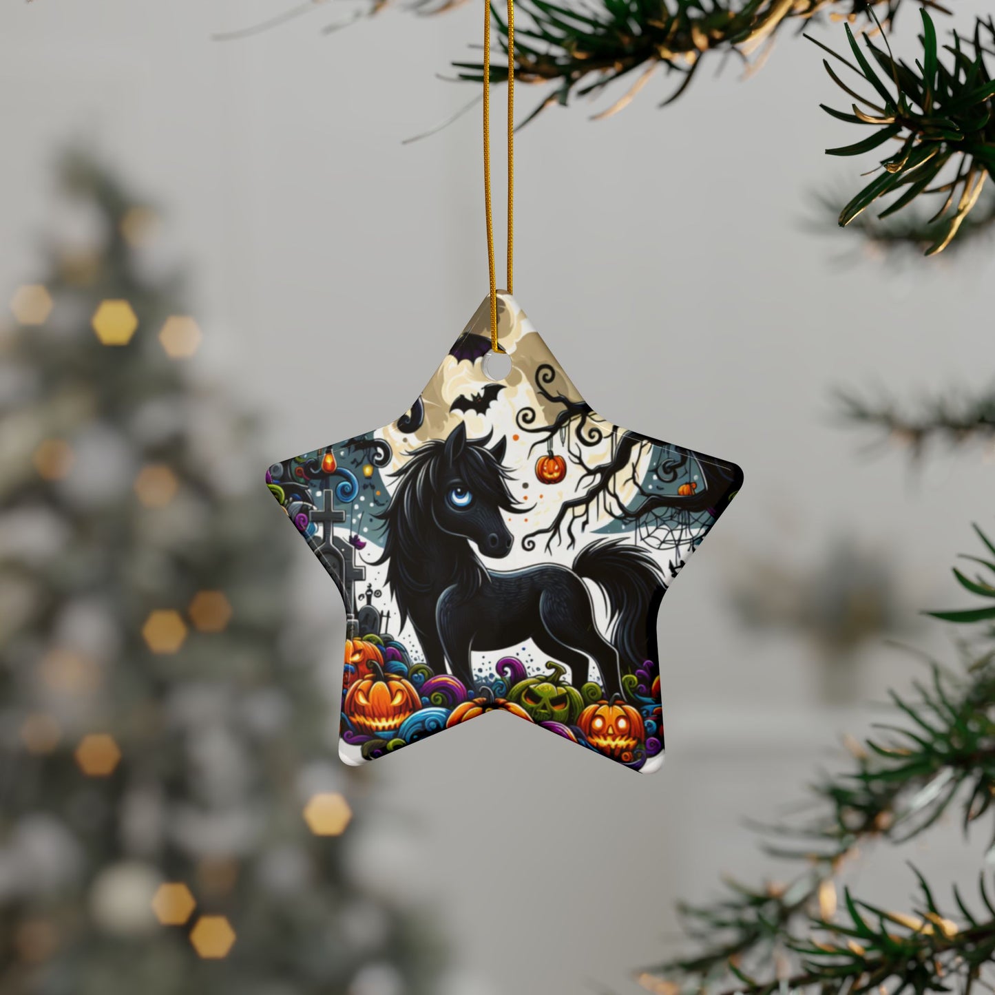 Dark Horse ceramic ornament