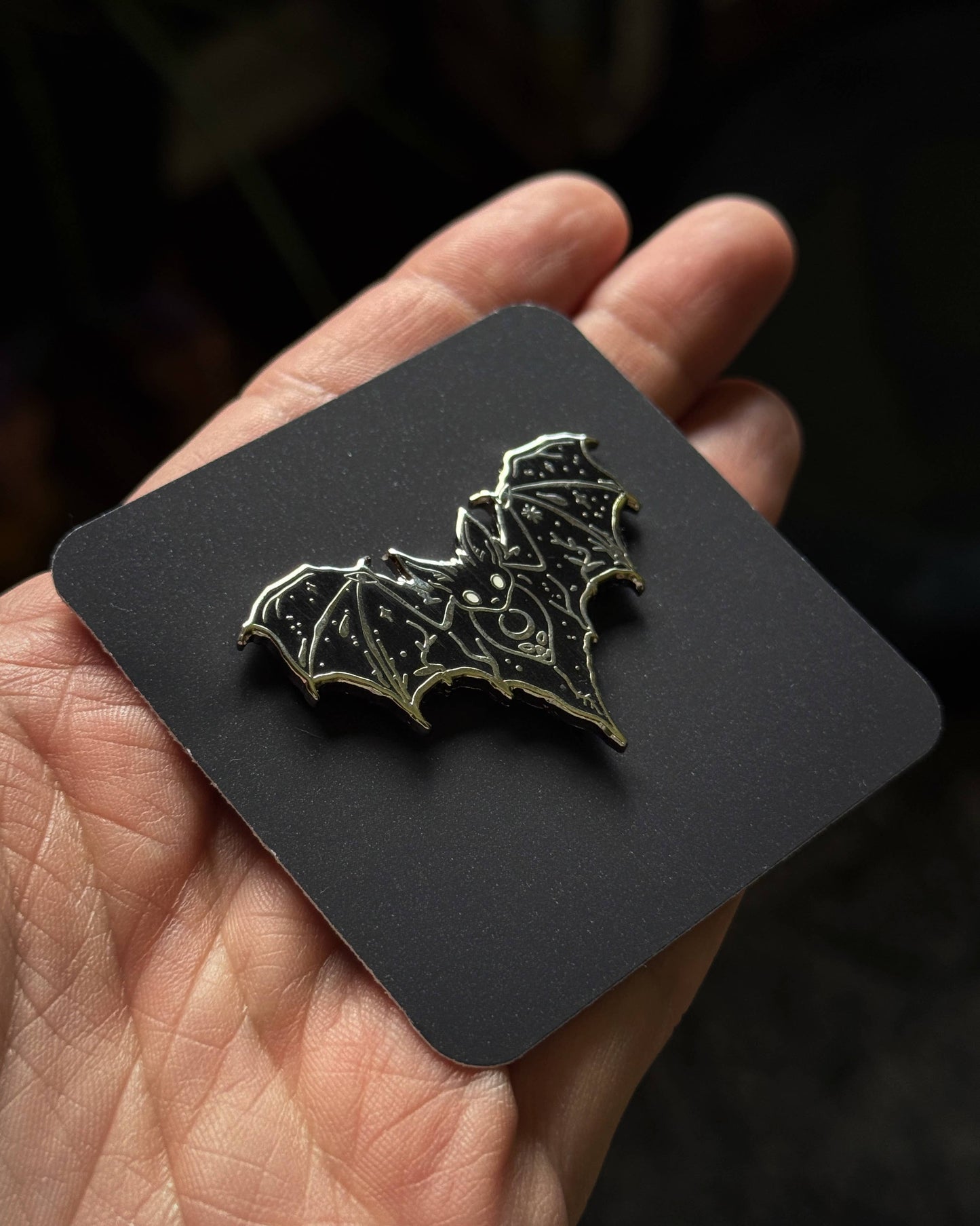 Mystic Bat Enamel Pin