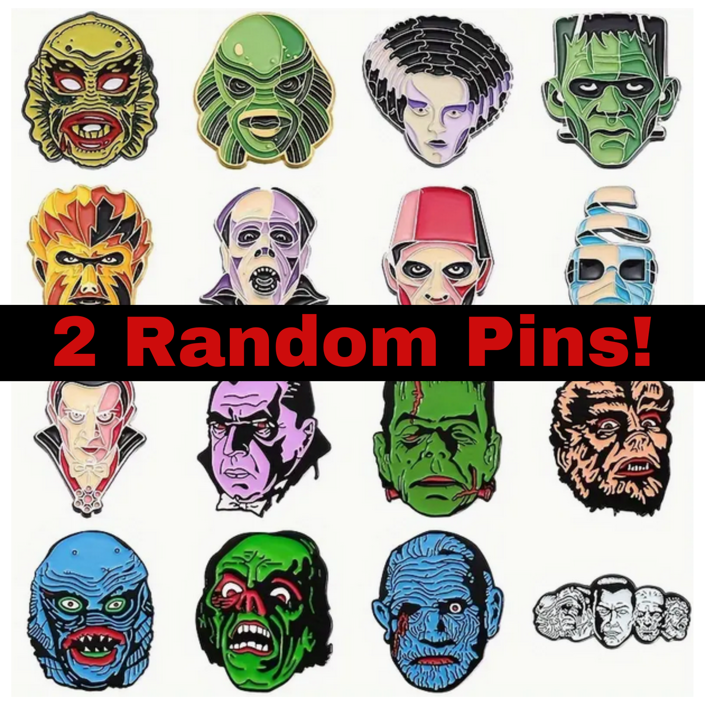 Horror Classics Enamel Pin two for $10.50