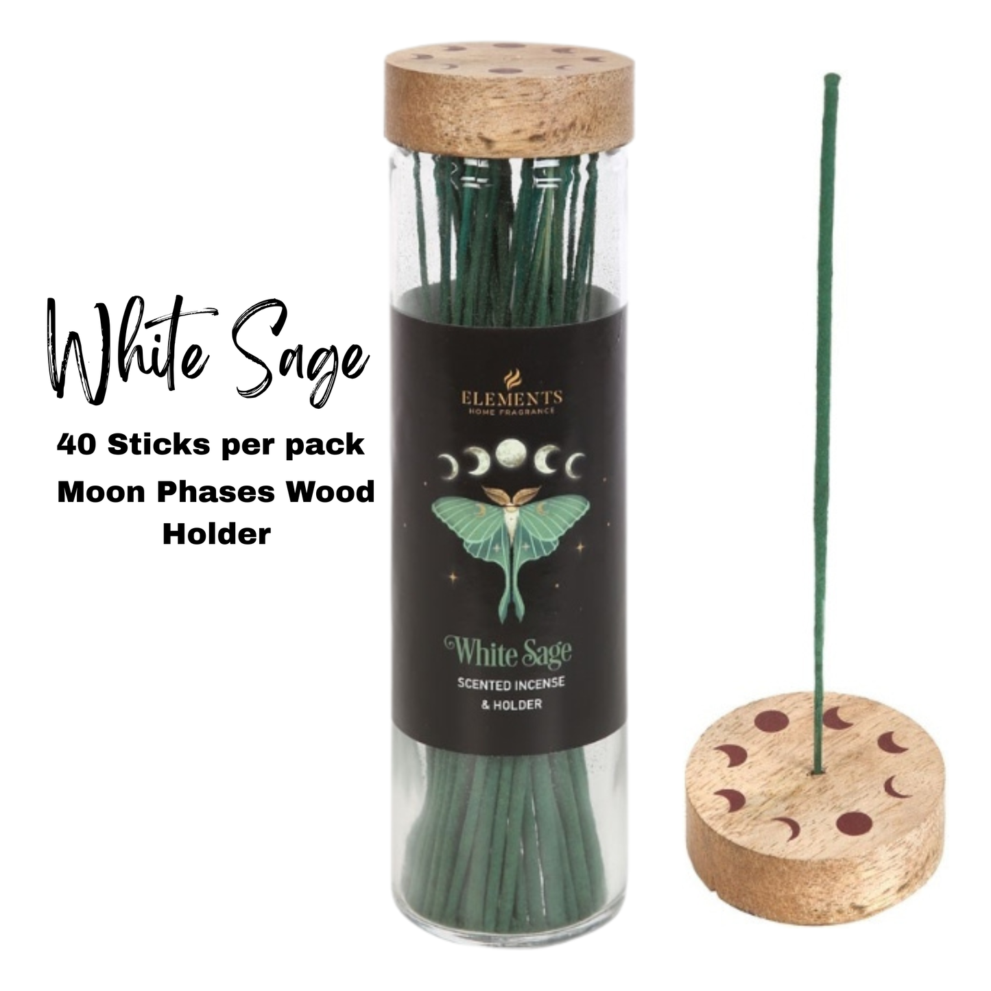 Dark Forest Incense Sticks with holder White Sage, Wild berry, Honey, Patchouli