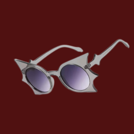 Gothic Bat Wing Round Sun Glasses