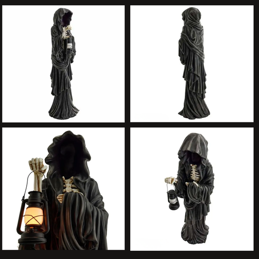 Skeleton Grim Reaper LIT 6 foot tall Figure Statue