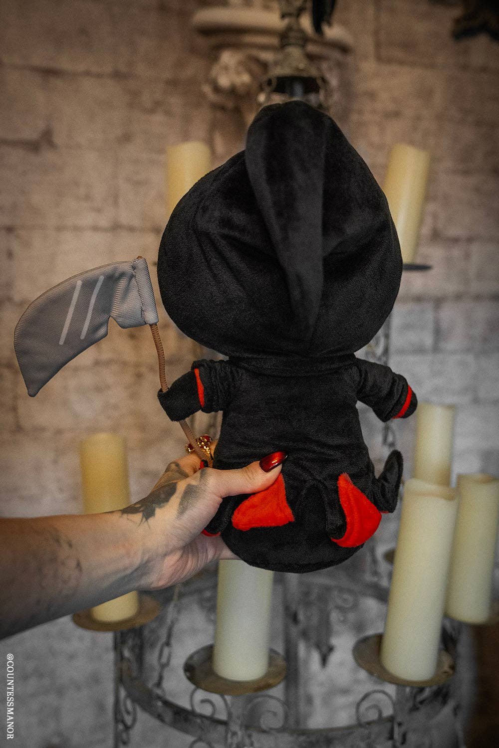 Grim Reaper Creeper Plush Toy Holiday Creepmas Gothmas Christmas Spooky Gift