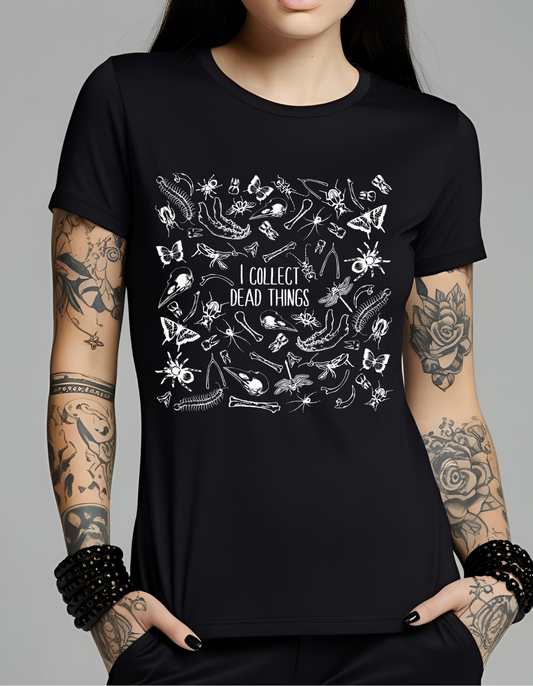 I Collect Dead Things Bug Lover Graphic Unisex T-Shirt Cotton