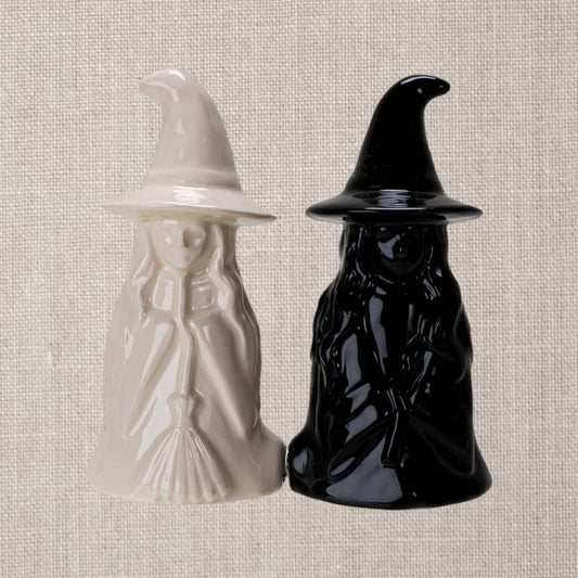White Witch, Black Witch Salt and Pepper Shaker Set