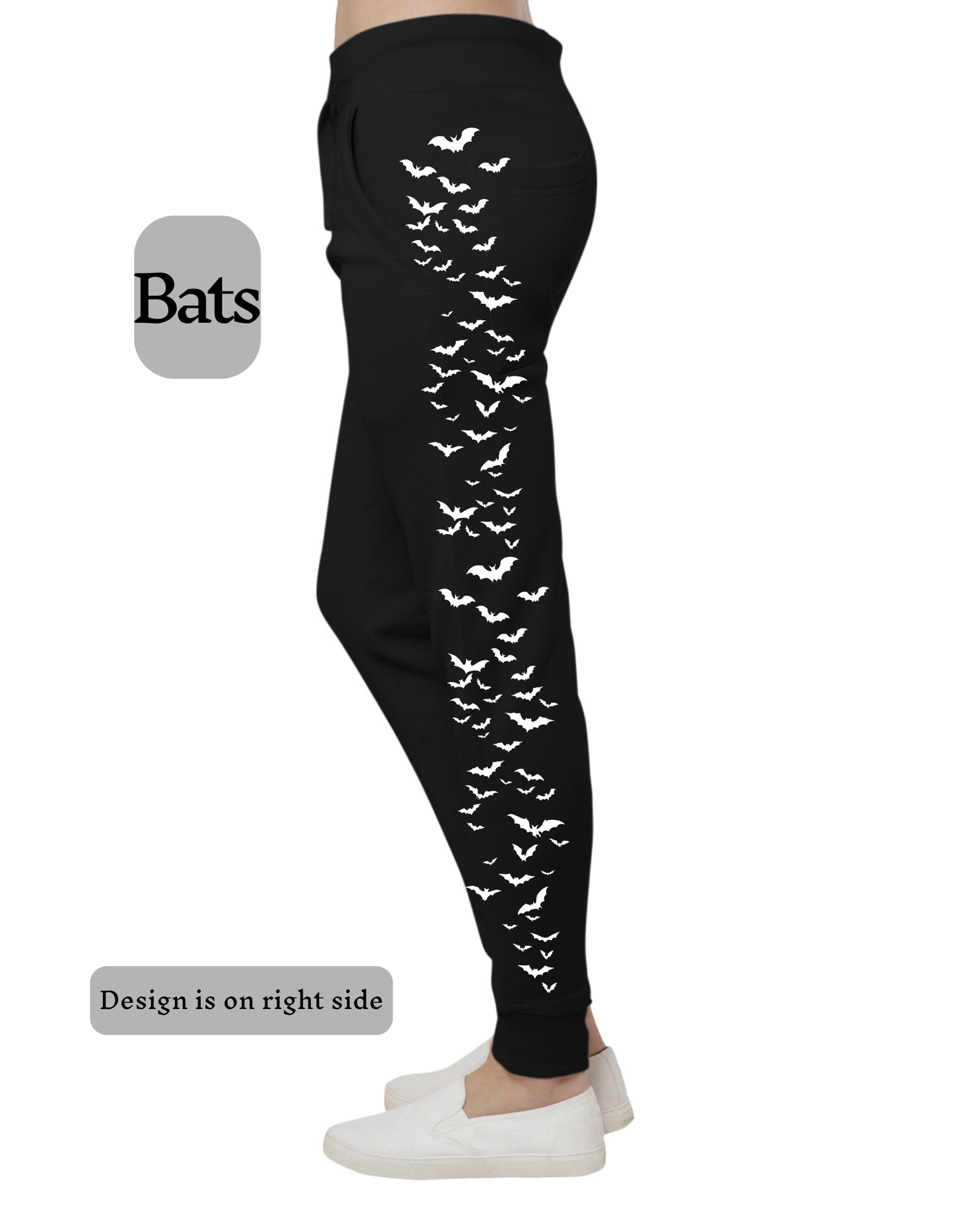 Bats Premium Fleece Joggers Sweat Pants Black Unisex