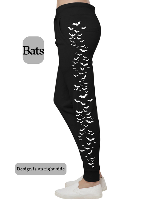 Bats Premium Fleece Joggers Black Unisex