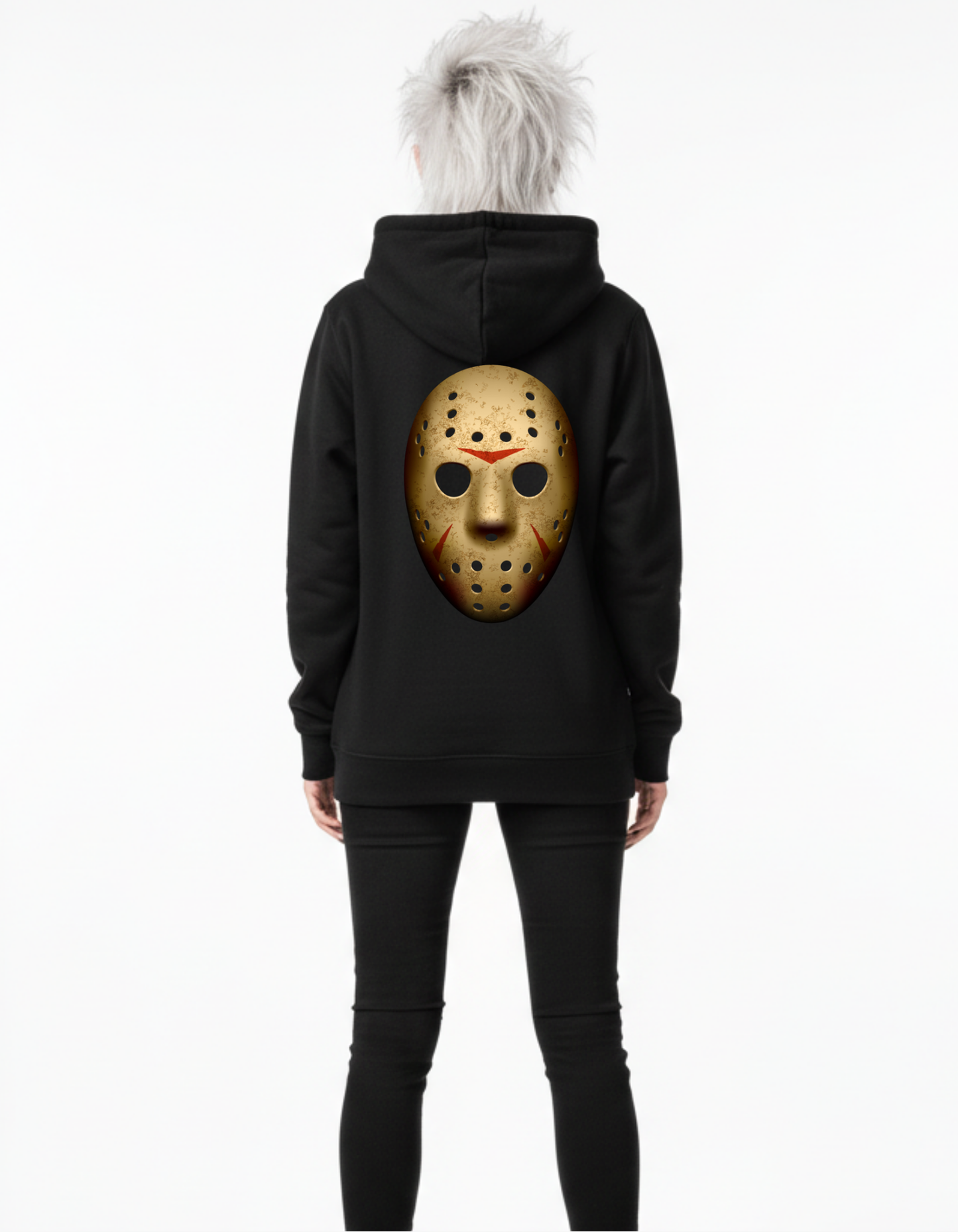 New Jason Friday the 13th Halloween Custom Black Hoodie Sweatshirt Pullover
