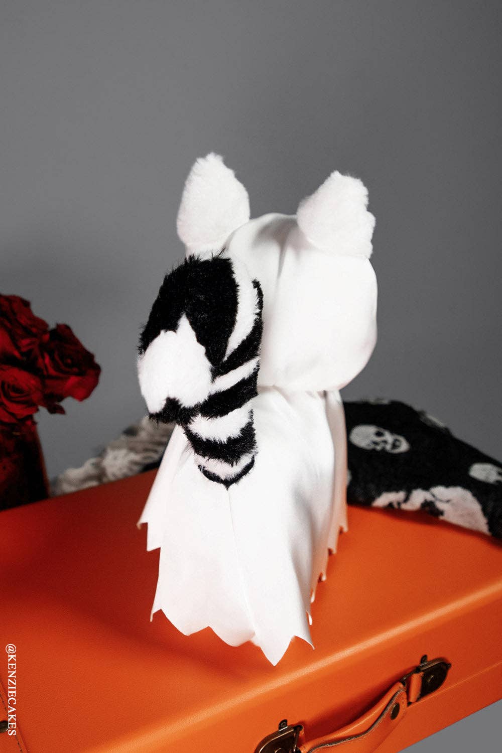 Ghost Kitty Plush Toy Skeleton Cat Gothic
