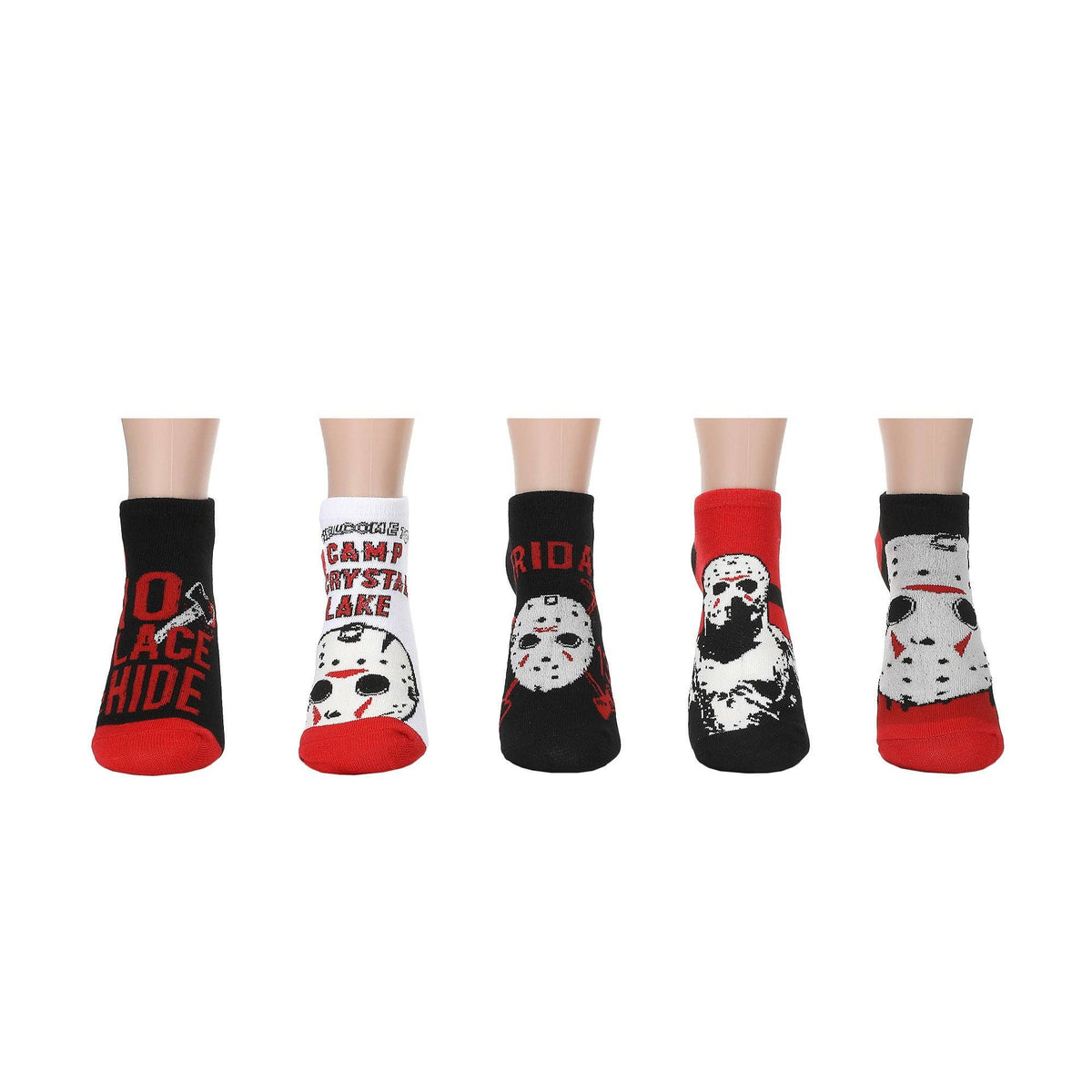 Friday the 13th Jason Voorhees Women's Ankle Socks, 5-Pair Set