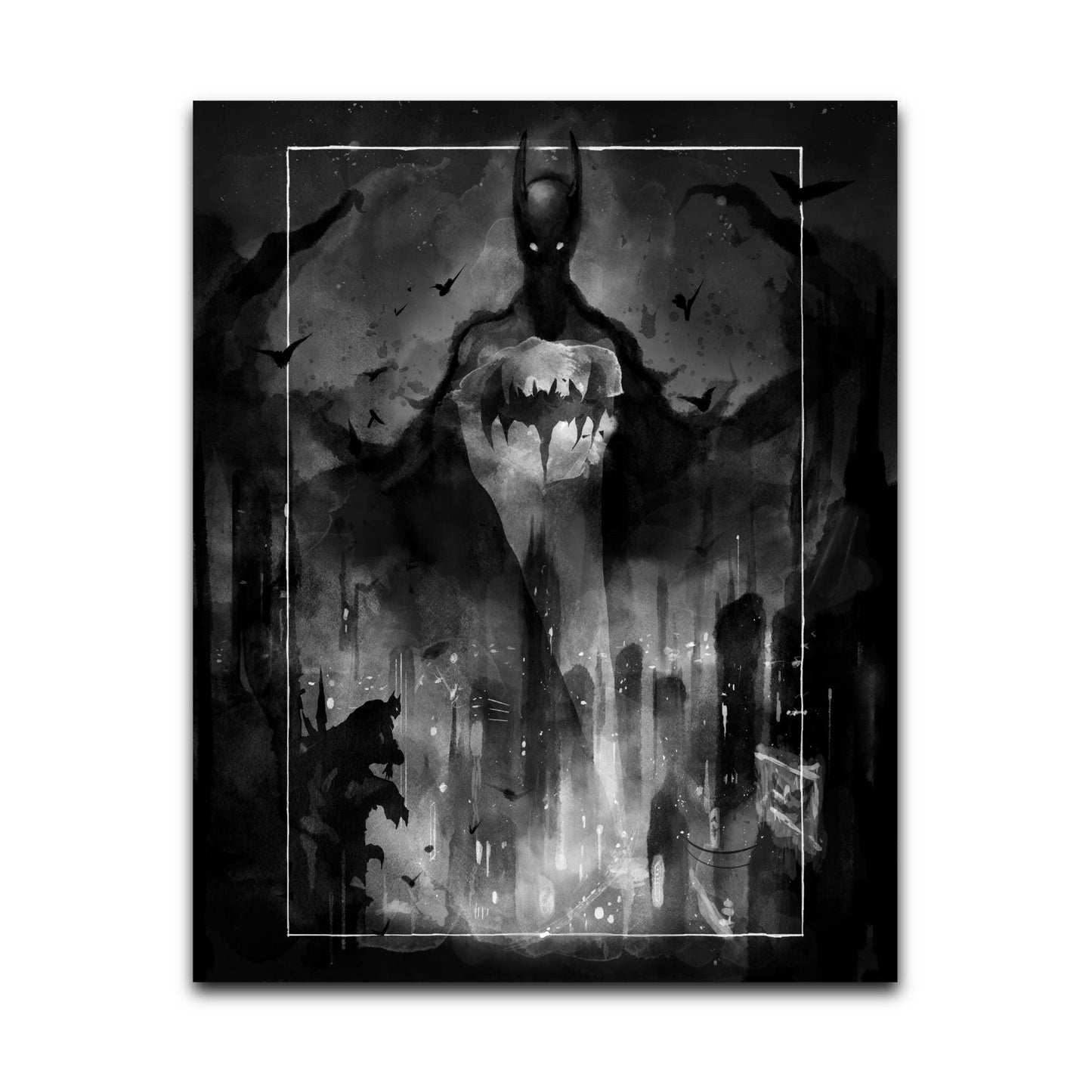 Gotham's Knight: 11x14 Framed Print