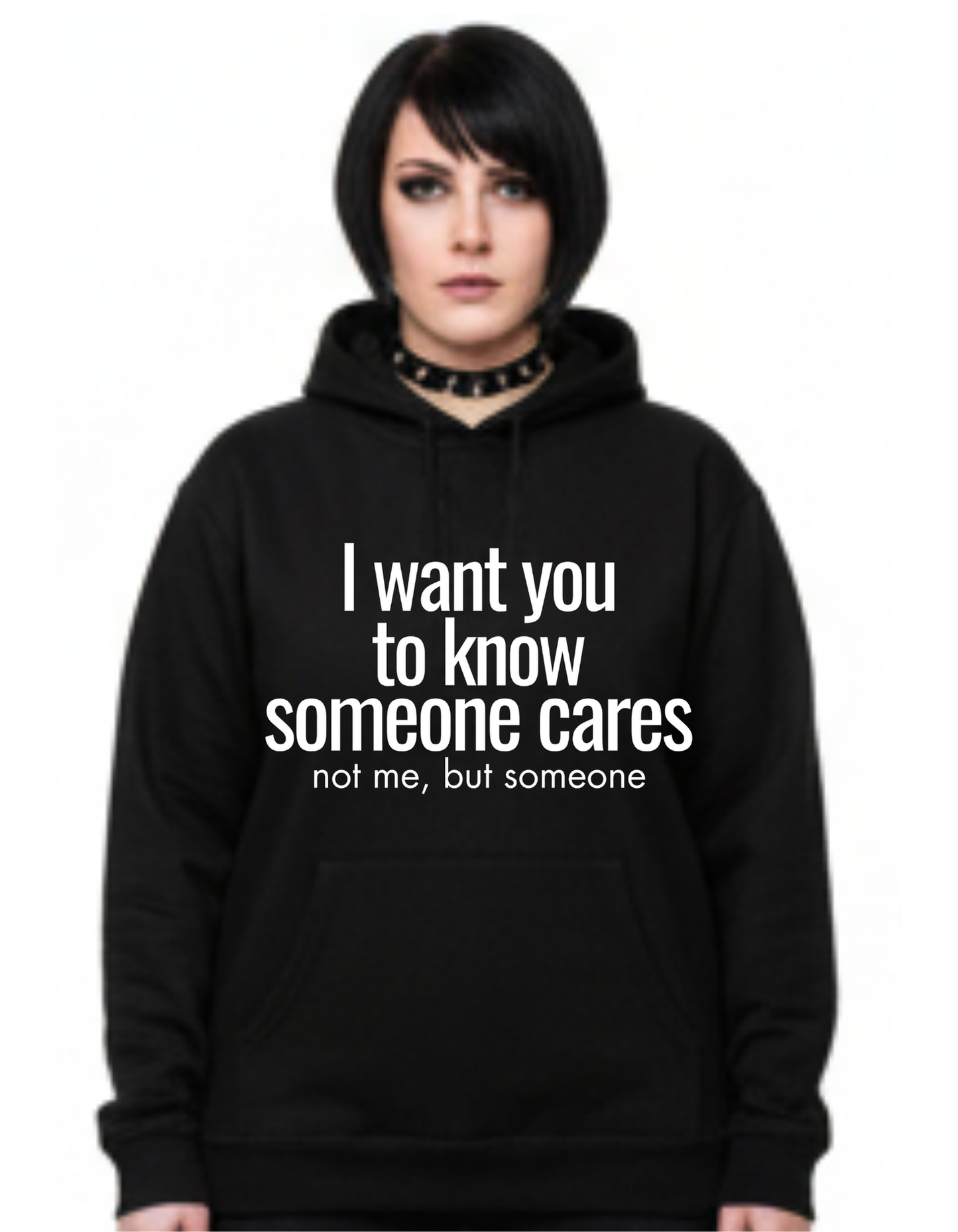 Someone who cares Custom Black Hoodie Sweatshirt Pullover