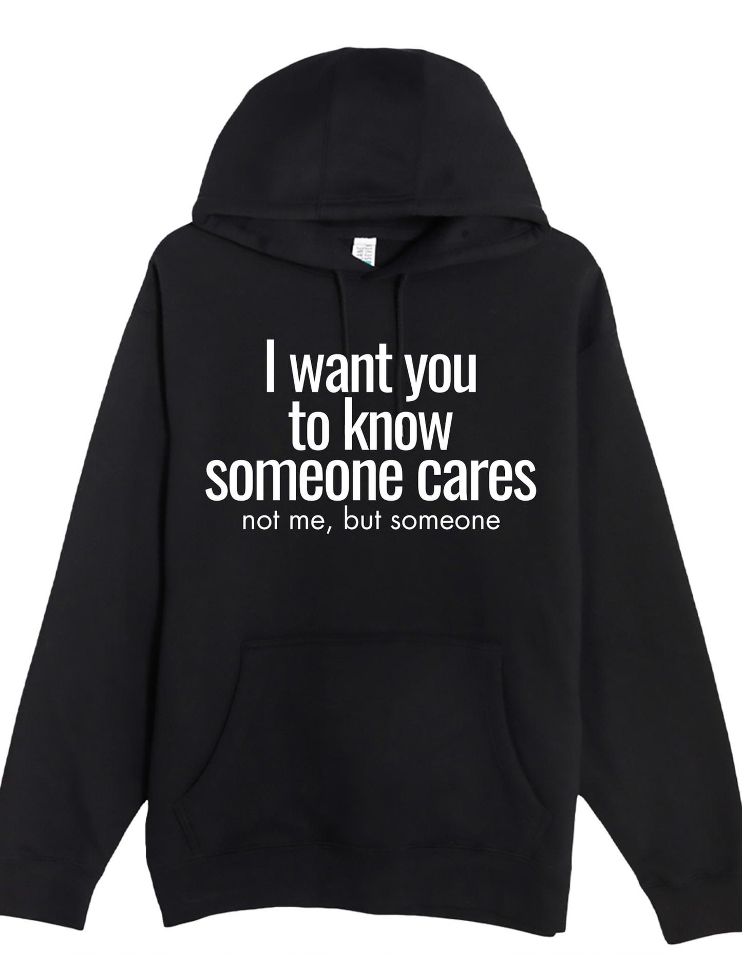 Someone who cares Custom Black Hoodie Sweatshirt Pullover