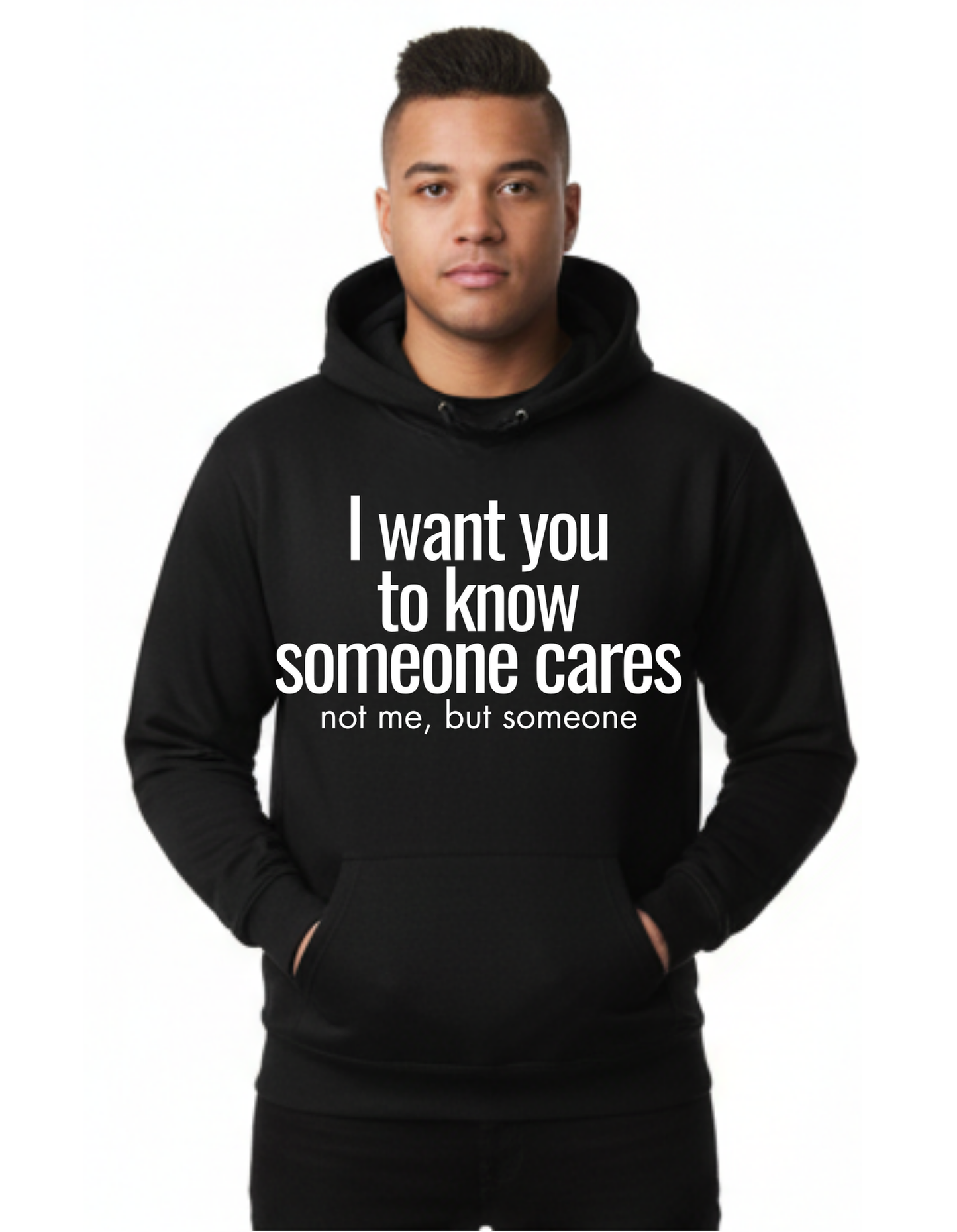 Someone who cares Custom Black Hoodie Sweatshirt Pullover