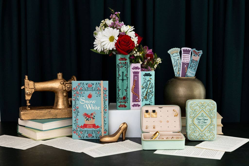 Triple Book  Shaped Vase, Grimm's Fairy Tales