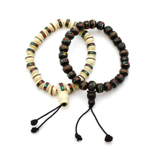 Yak Bone, White Bracelet