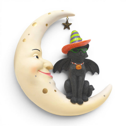 Salem The Cat on Moon Figurine