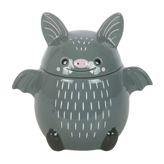 Cute Bat Halloween Cookie Jar
