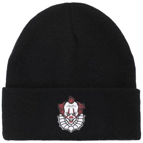 IT (2017) Pennywise Embroidered Acrylic Knit Cuffed Beanie