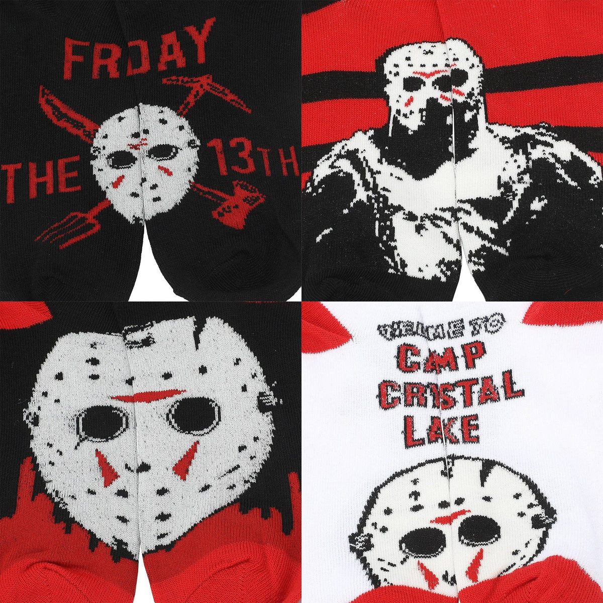 Friday the 13th Jason Voorhees Women's Ankle Socks, 5-Pair Set