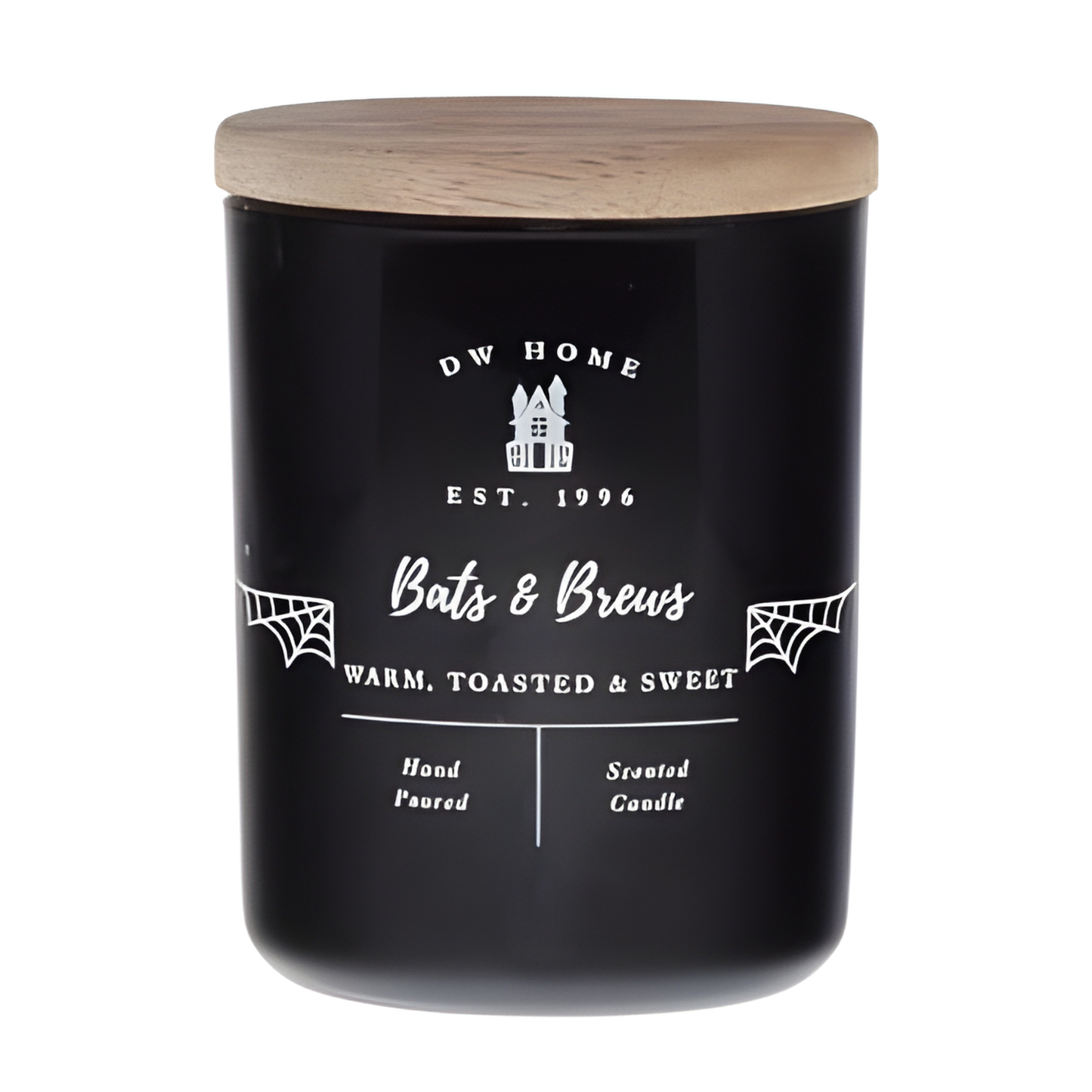 Bats & Brews -Mini Glass Candle warm, toasted & sweet
