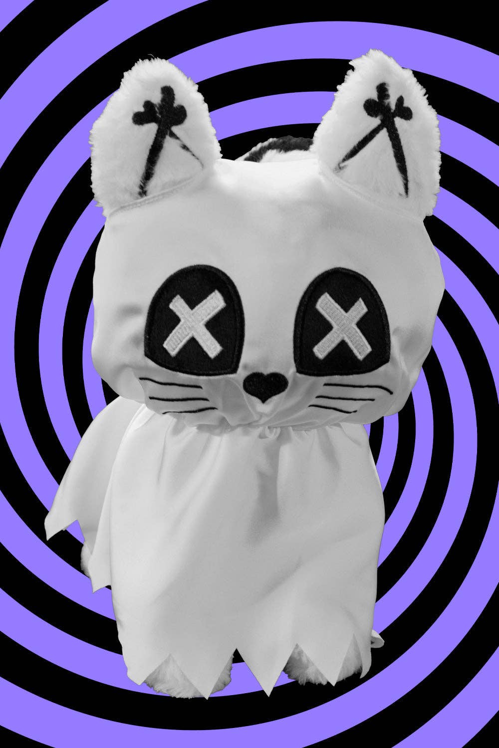 Ghost Kitty Plush Toy Skeleton Cat Gothic