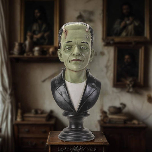 Frankenstein Bust with Lit Eyes