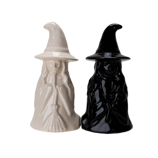 White Witch, Black Witch Salt and Pepper Shaker Set