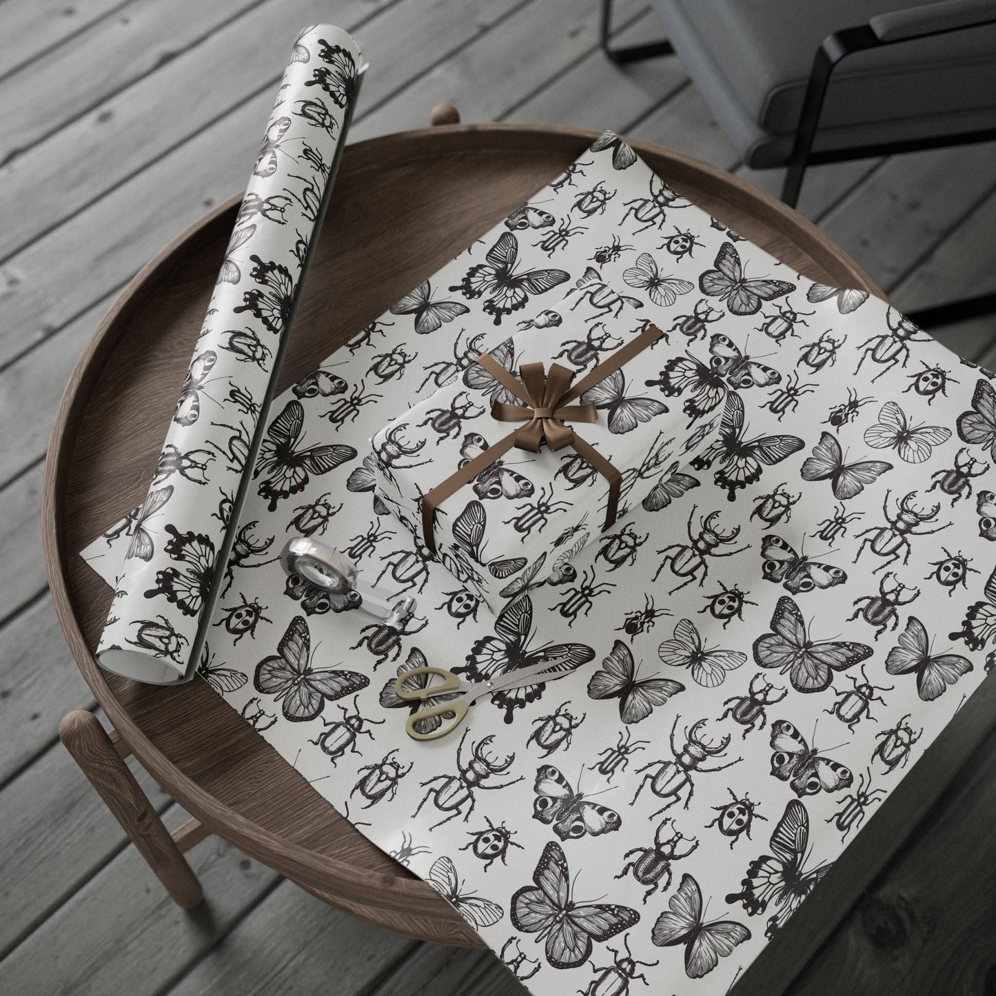Insects, Bugs Specimen Study Gift Wrap 6 Foot Roll Wrapping Paper