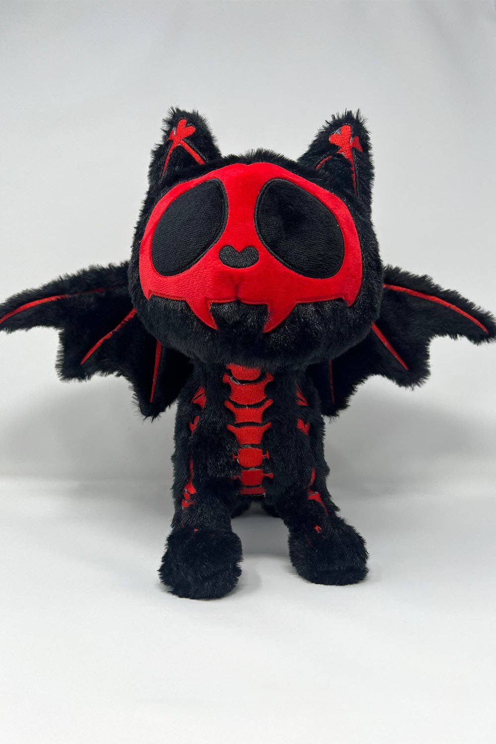 Skelekitty Vampire Limited Edition Plush Toy Red and Black Cat