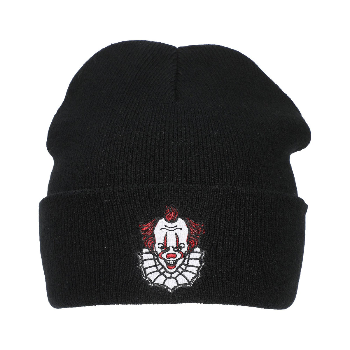 IT (2017) Pennywise Embroidered Acrylic Knit Cuffed Beanie