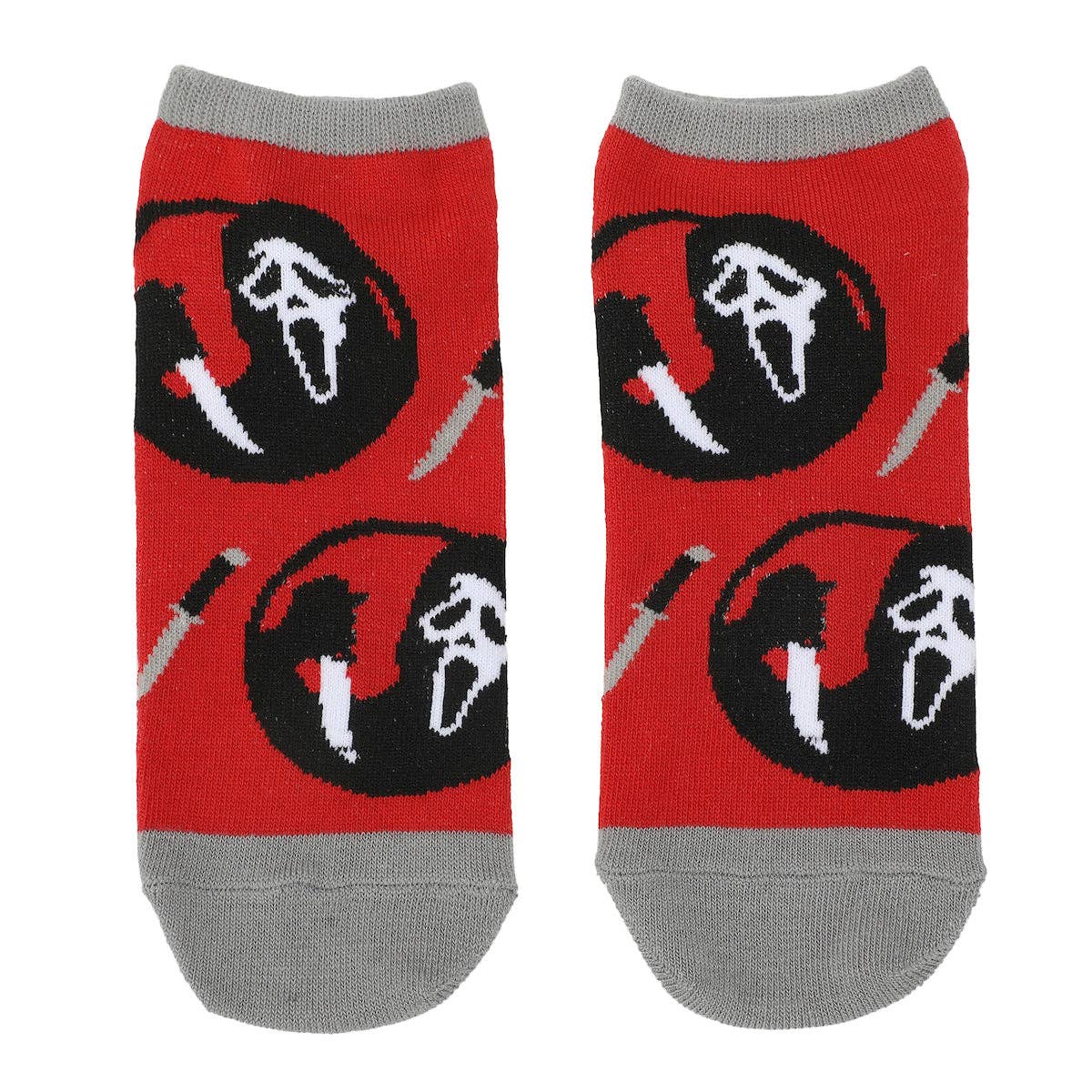 Ghostface Women's Horror Character Ankle Socks, 5-Pair Set