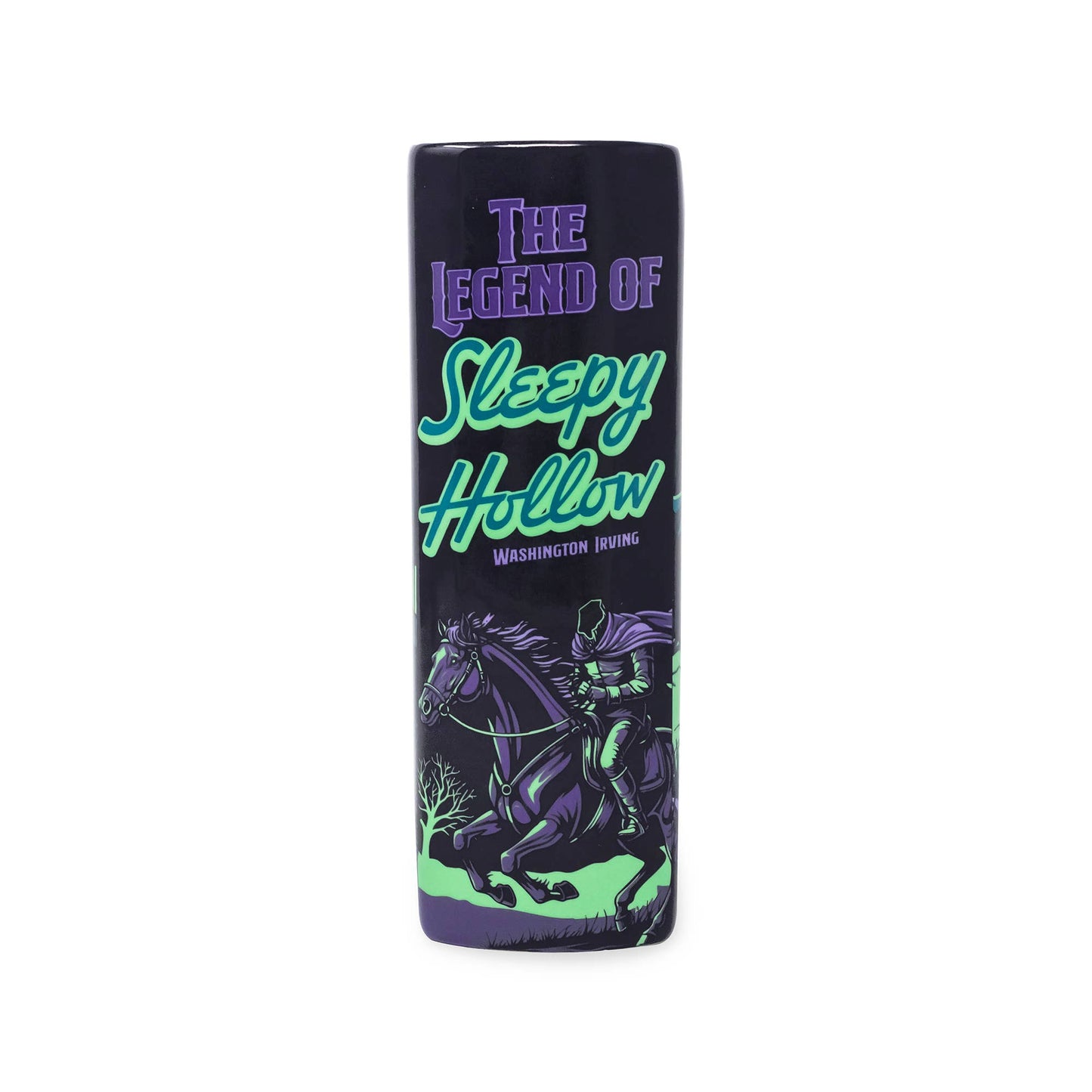 Large Book Shaped Vase, Sleepy Hollow Headless Horseman